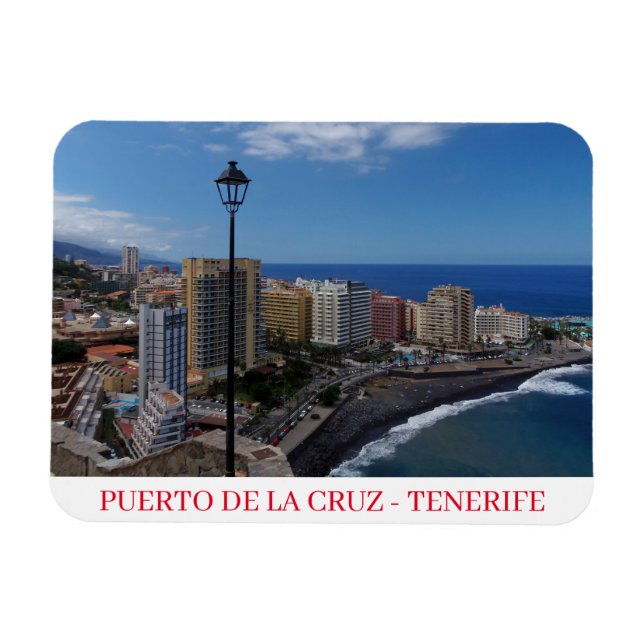 Magnet Flexible Puerto de la Cruz, aimant frigo Tenerife (Horizontal)