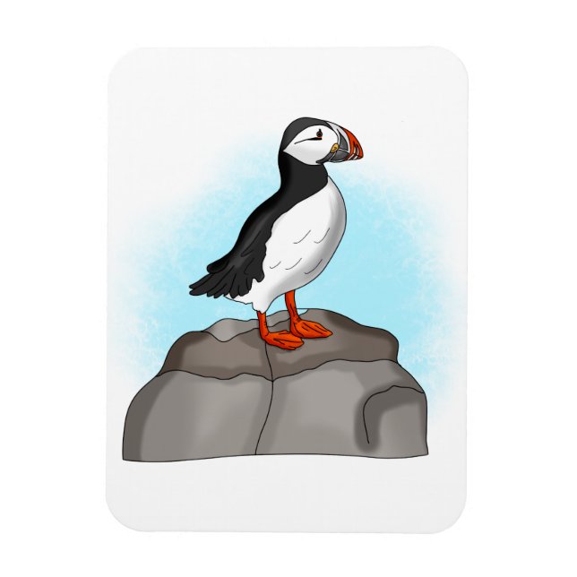 Magnet Flexible Puffin à main fine (Vertical)