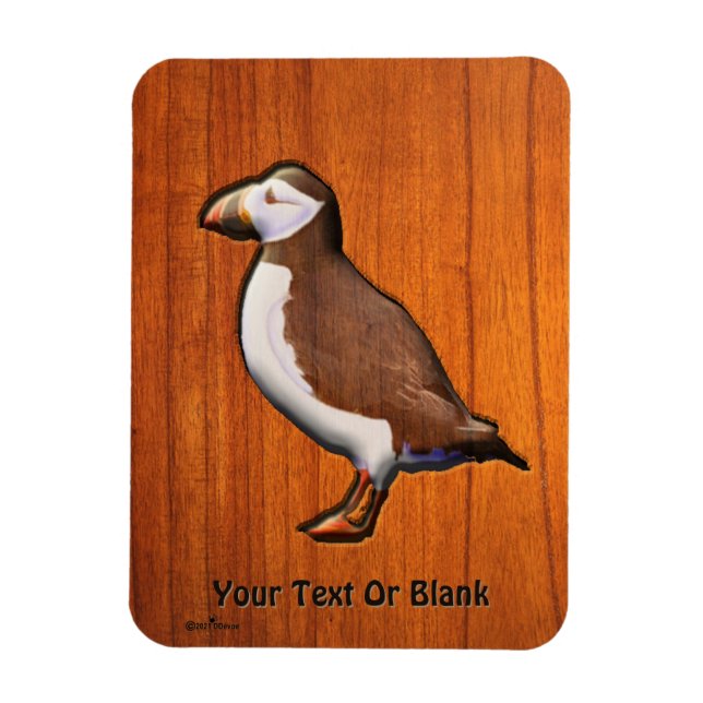 Magnet Flexible Puffin atlantique sculpté (Vertical)