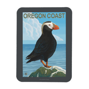 Magnet Flexible Puffin touffé de la côte de l'Oregon