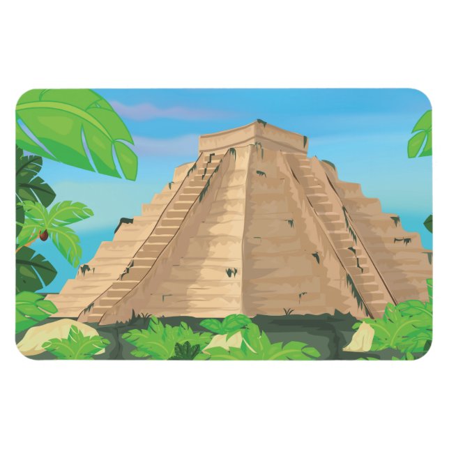 Magnet Flexible Pyramide aztèque (Horizontal)