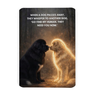 Magnet Flexible Quand un chien s'en va