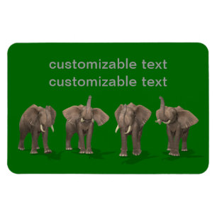 Magnet Flexible Quartet des éléphants