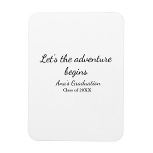 Magnet Flexible que l'aventure commence promotion 20XX