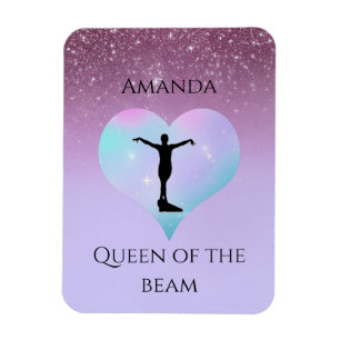 Magnet Flexible Queen Of The Beam Gymnastique Purple Ombre Parties