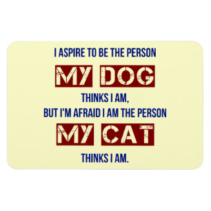 Magnet Flexible Qui mon chien me pense suis