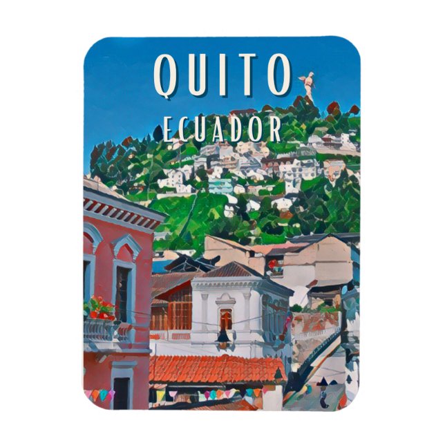 Magnet Flexible Quito, la capitale équatorienne (Vertical)