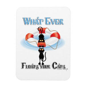 Magnet Flexible Quoi de neuf flotte vos chats