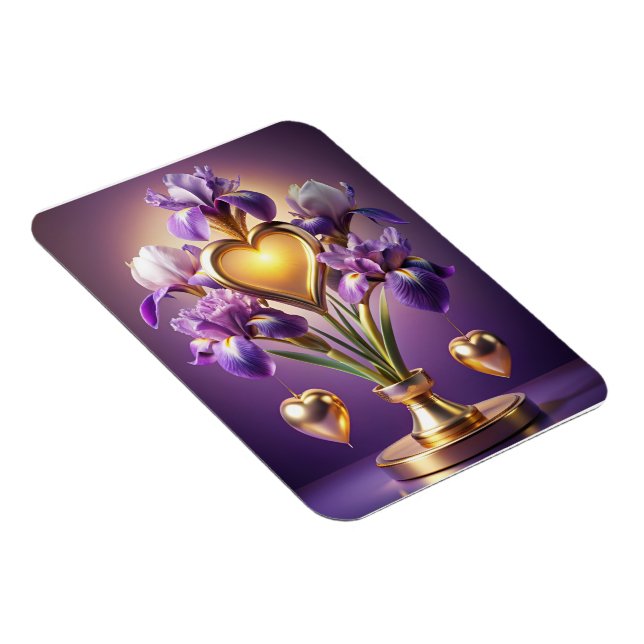 Magnet Flexible Radiant Iris Blossom Render 3D par Neskie D (Côté Droit)