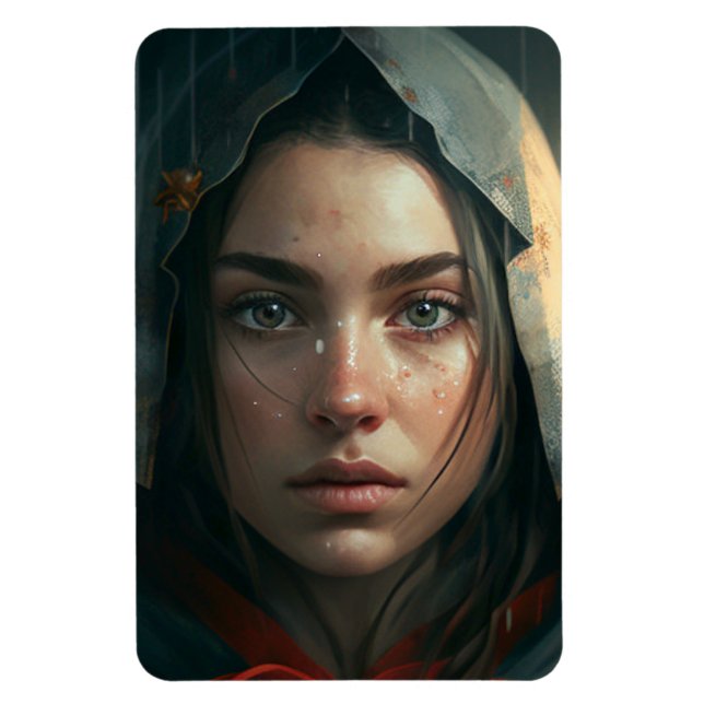Magnet Flexible Rain hood girl (Vertical)