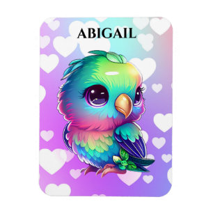 Magnet Flexible Rainbow Bird & Hearts