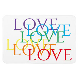 Magnet Flexible RAINBOW LOVE 4x6 Aimant flexible