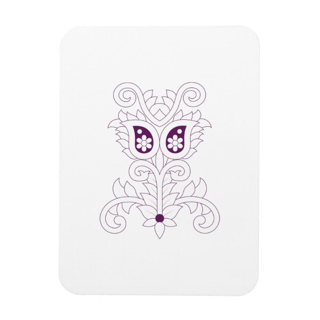 Magnet Flexible Raisin violet, Raisin, Fleur de miel (Vertical)