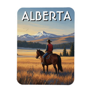 Magnet Flexible Randonnée équestre en Alberta Canada