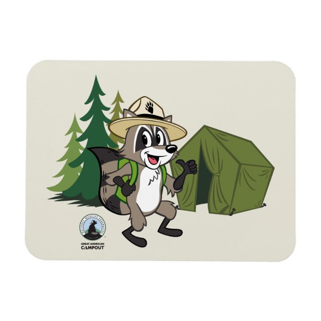 Magnet Flexible Ranger Rick | Grand Campout Américain -Tente (Horizontal)