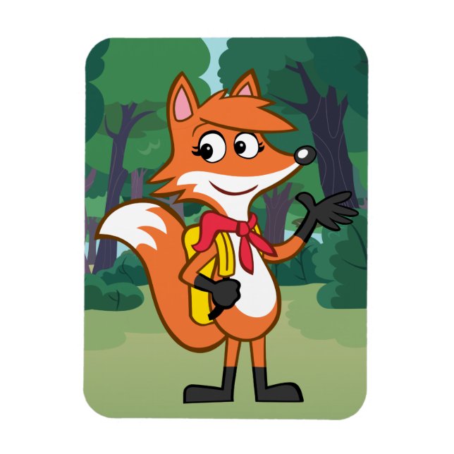 Magnet Flexible Ranger Rick | Scarlett Fox Waving (Vertical)