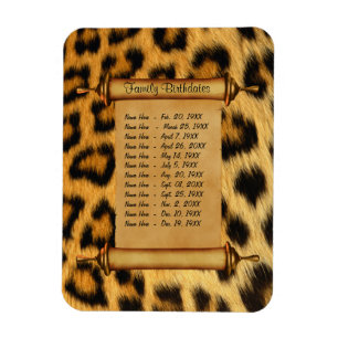 Magnet Flexible Rappel d'anniversaire de la famille magnétique - P