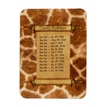 Rappel d'anniversaire de la famille magnétique - P