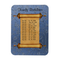 Rappel d'anniversaire de la famille magnétique - P