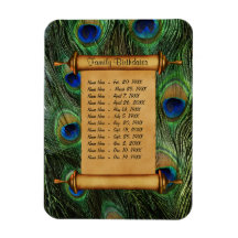 Rappel d'anniversaire de la famille magnétique - P