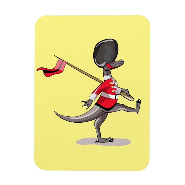 Magnet Flexible Raptor Habillé En Garde Britannique. (Vertical)