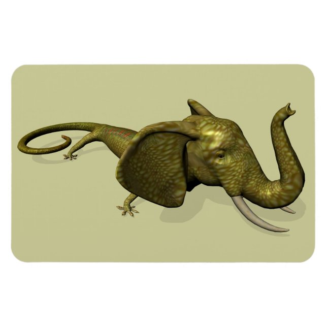 Magnet Flexible Rarement Vu Geckophant (Horizontal)