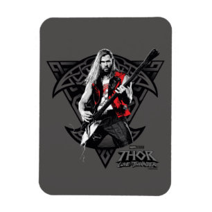Magnet Flexible Ravager Thor Heavy Metal Norse Caractère Graphique
