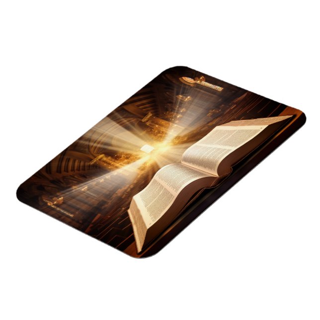 Magnet Flexible Rayons de lumière de la Bible ouverte (Côté Gauche)
