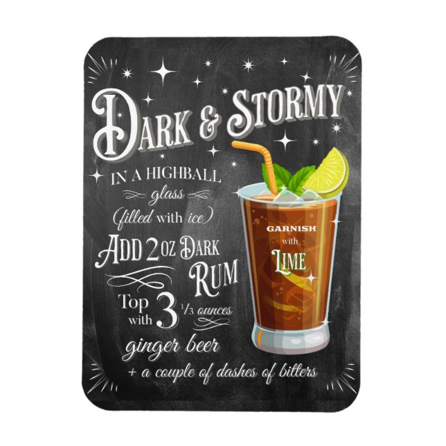 Magnet Flexible Recette de tableau noir et Stormy (Vertical)