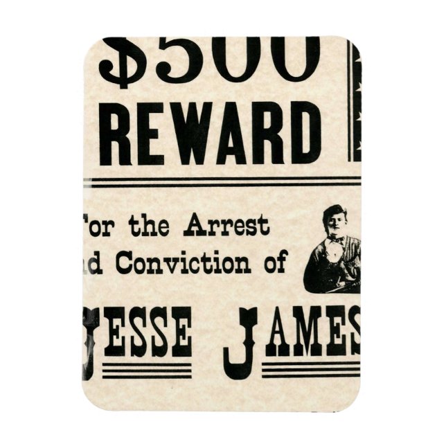 Magnet Flexible Récompense pour Jesse James (Vertical)