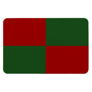 Magnet Flexible Rectangles rouge et vert