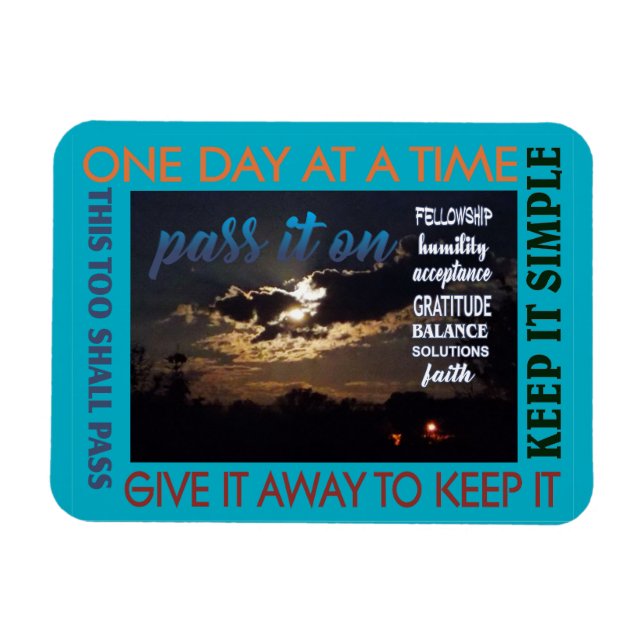 Magnet Flexible Récupération en 12 étapes passer sur aimant 25 (Horizontal)