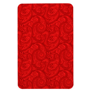 Magnet Flexible Red Paisley
