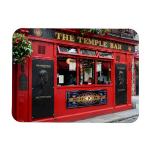 Magnet Flexible Red Temple Bar pub à Dublin