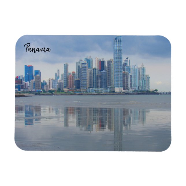 Magnet Flexible reflet de la ville du panama (Horizontal)
