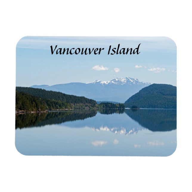 Magnet Flexible Réflexion dans un lac - Île de Vancouver, Canada (Horizontal)