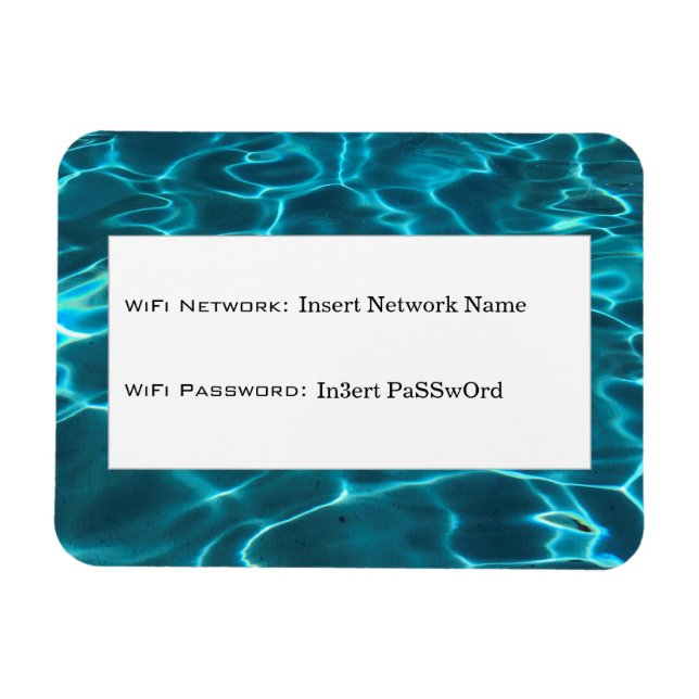 Magnet Flexible réflexions sur l'eau wifi détails (Horizontal)