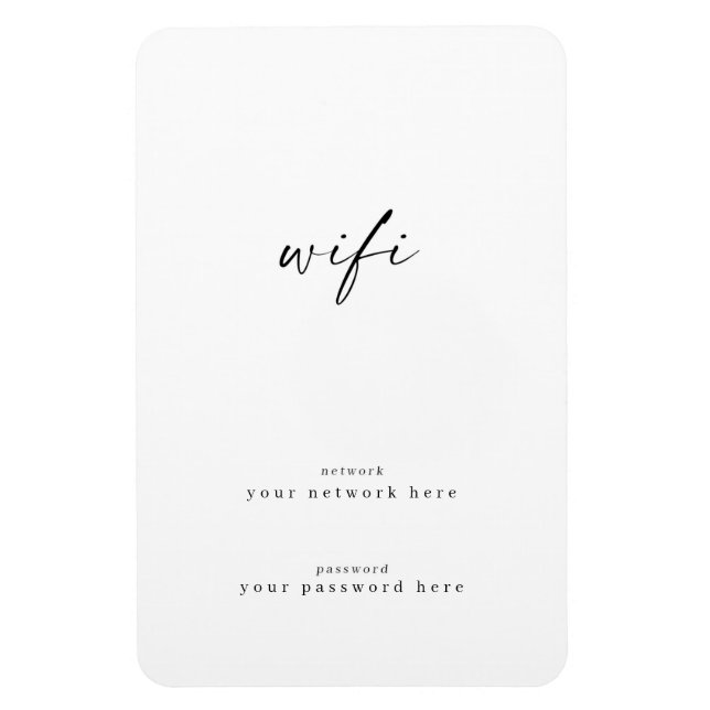 Magnet Flexible Réfrigérateur d'information Wifi (Vertical)