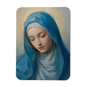 Magnet Flexible Réfrigérateur plié Blue Vierge Mary Sympathy