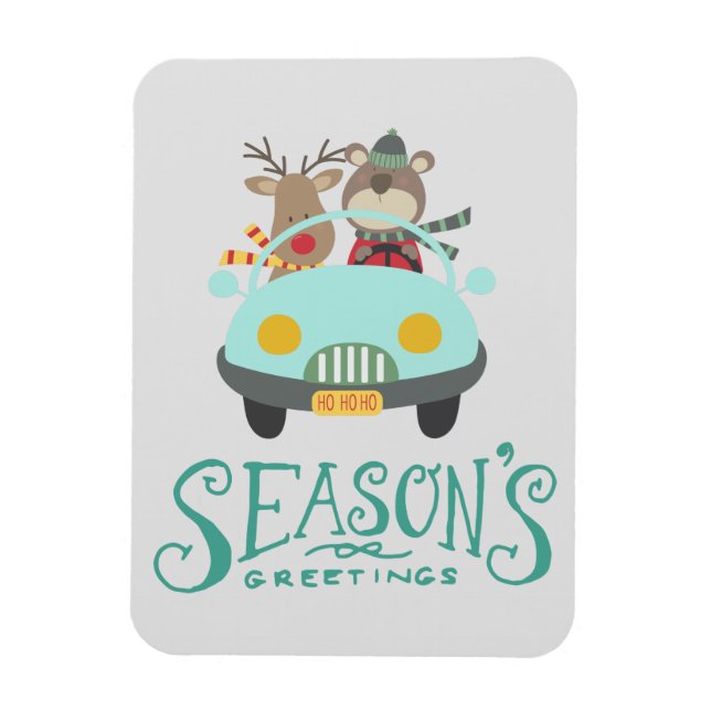 Magnet Flexible Reindee moderne & Vacances ours (Vertical)