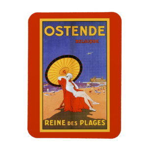 Magnet Flexible Reine d'Ostende de voyage d'été de beauté des