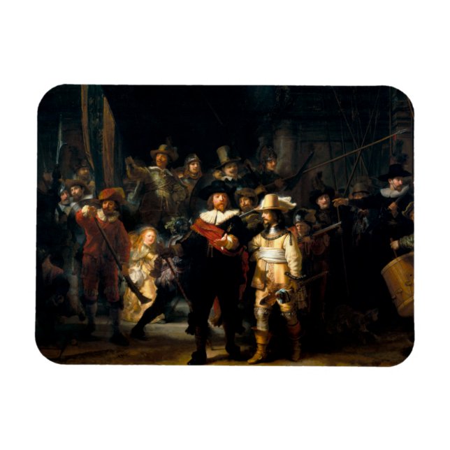 Magnet Flexible Rembrandt La Veille De La Nuit (Horizontal)