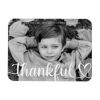 Remerciements Thanksgiving Simple Photo de famille