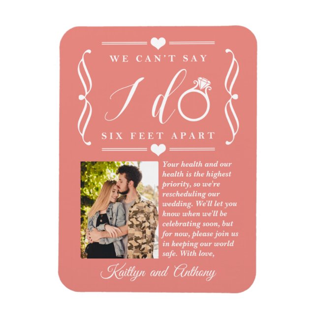Magnet Flexible Remise du Mariage de Six Pieds Horaire Changement  (Vertical)