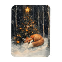 Renard couché Whimsical Rustique Noël flexible