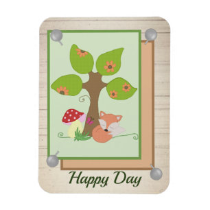 Magnet Flexible renard sous l'arbre
