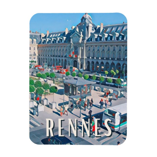 Magnet Flexible Rennes Photo Vintage (Vertical)