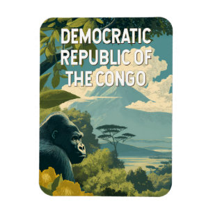 Magnet Flexible République démocratique du Congo Illustration