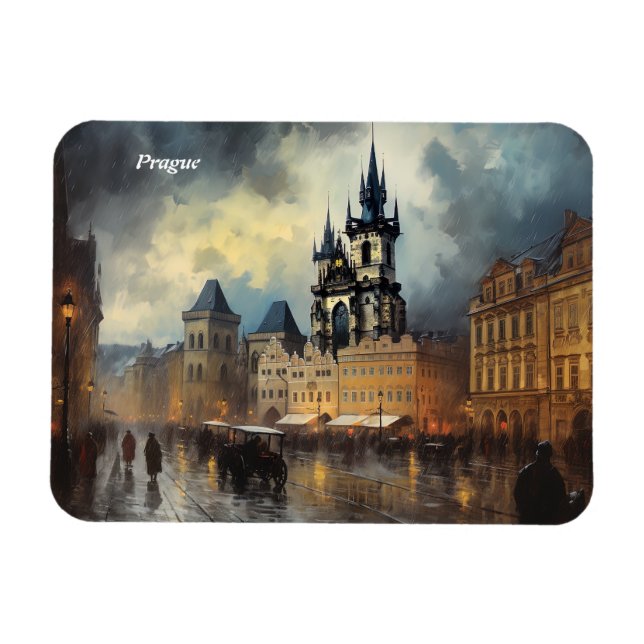 Magnet Flexible République tchèque de Prague (Horizontal)