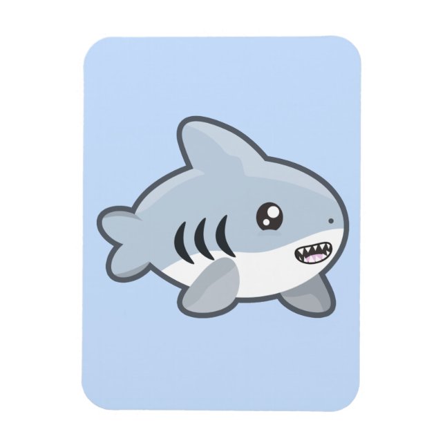 Magnet Flexible Requin de Kawaii (Vertical)